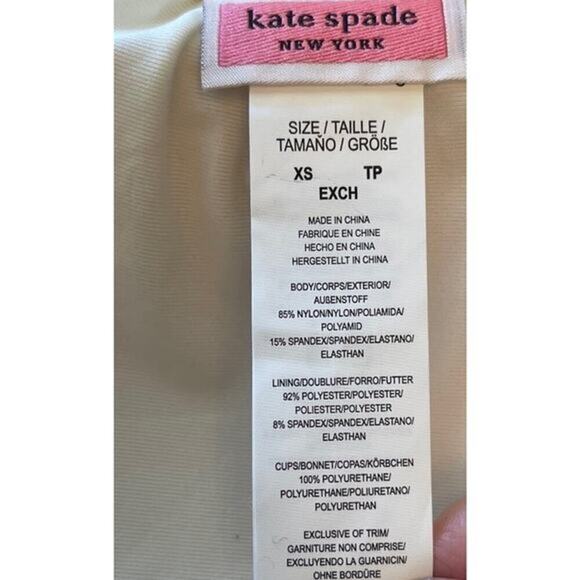 Kate Spade New York Women's Animal-Print Bandeau Bikini Top Size XS NWT $80 - Picture 4 of 4